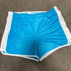 Blue justice shorts